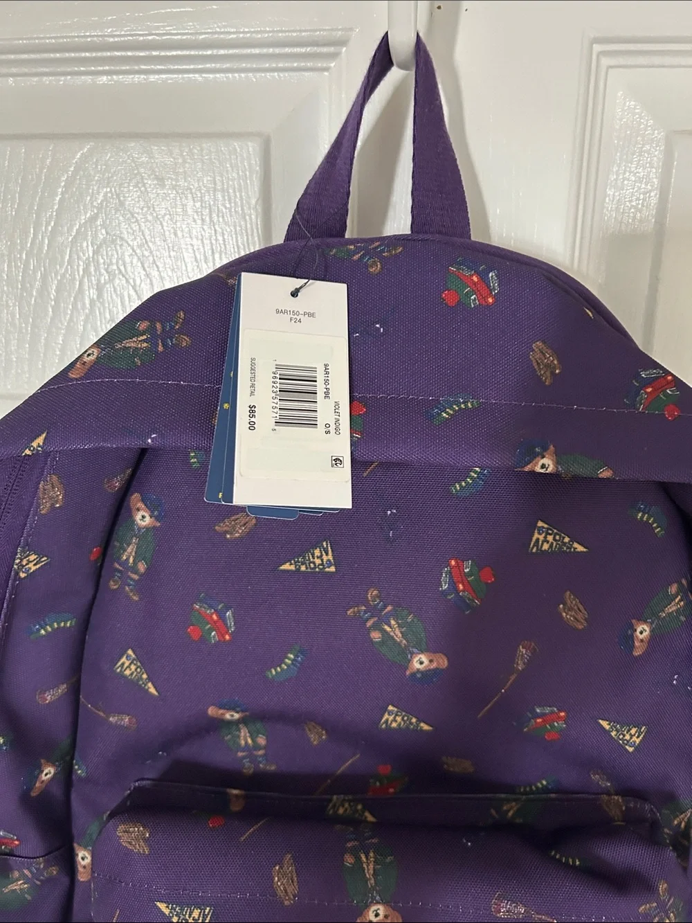 Purple Patterned Men's Backpack